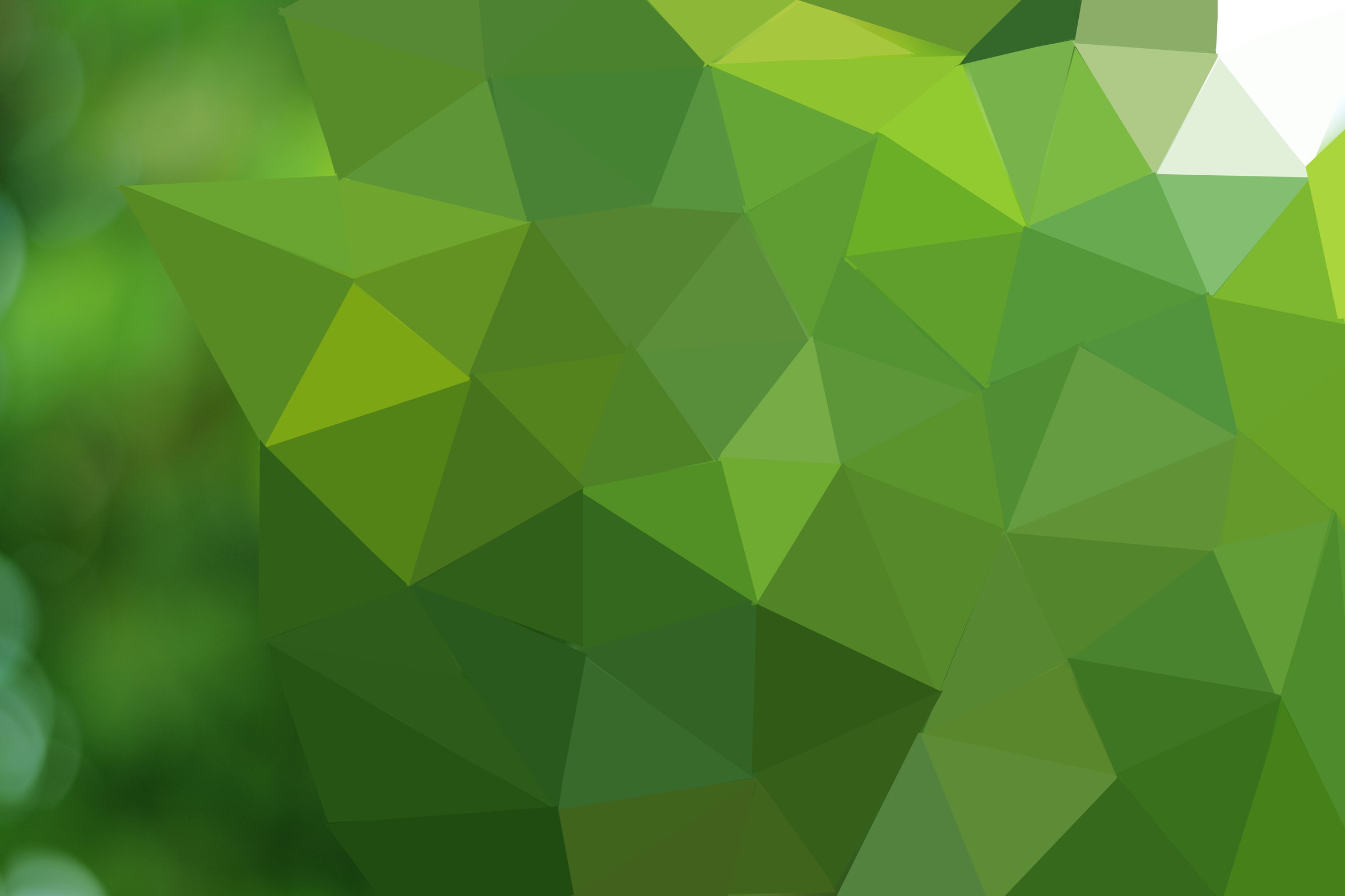  Green Polygonal Background
